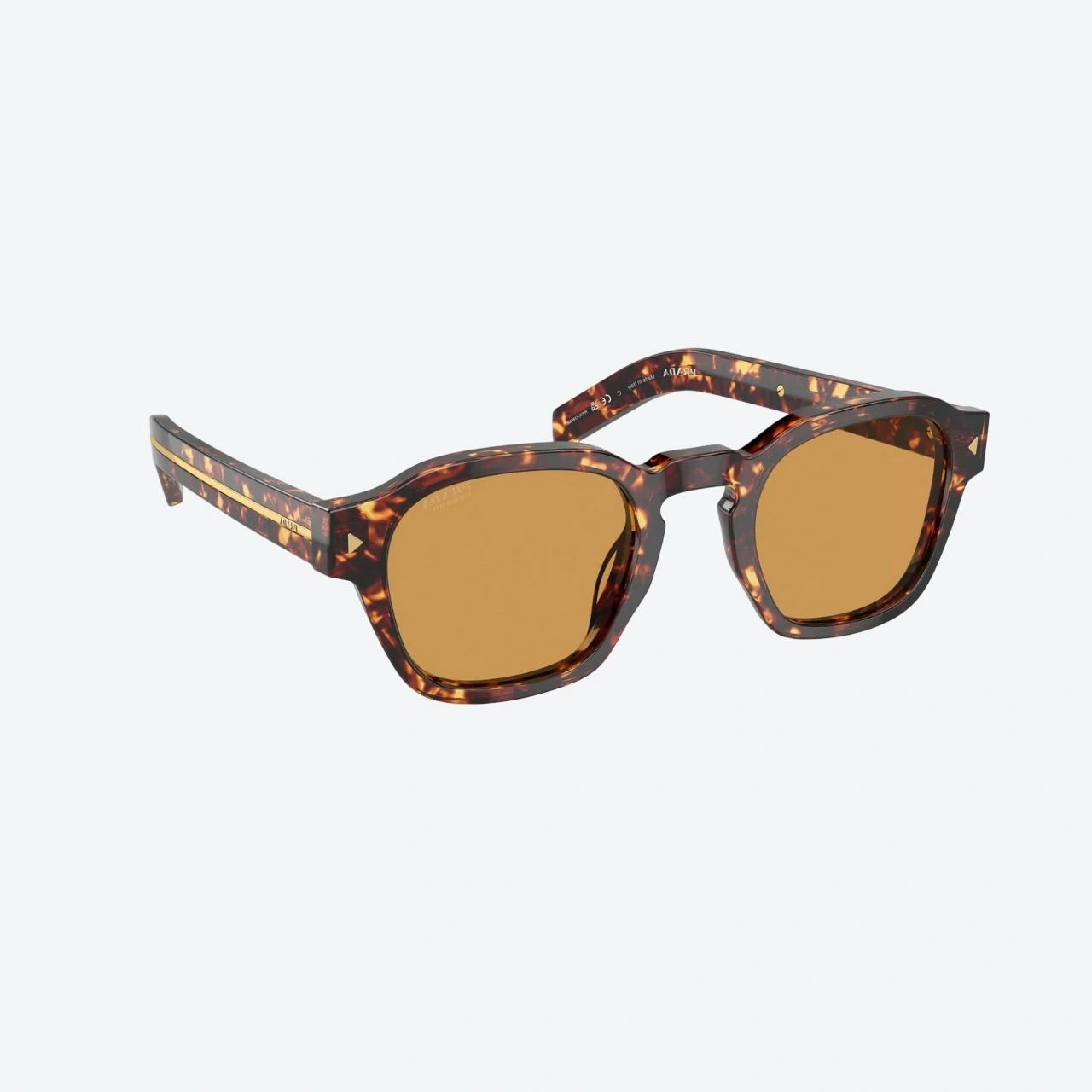 Prada PR A16S Magma Tortoise Aviator sunglasses front view